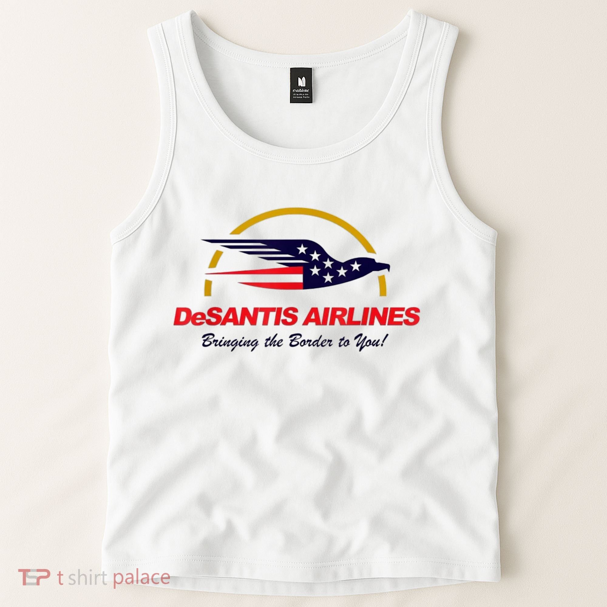 DeSantis Airlines Funny Political Meme DeSantis Airlines Ron DeSantis Tank Top