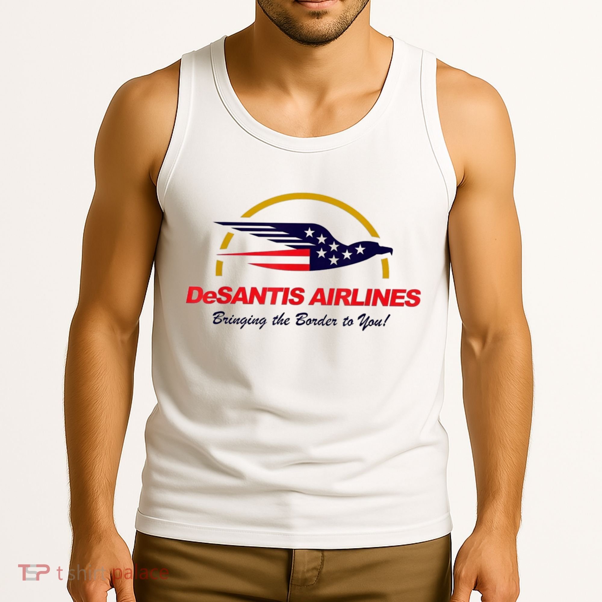 DeSantis Airlines Funny Political Meme DeSantis Airlines Ron DeSantis Tank Top