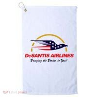DeSantis Airlines Funny Political Meme DeSantis Airlines Ron DeSantis Golf Towel thumb 0