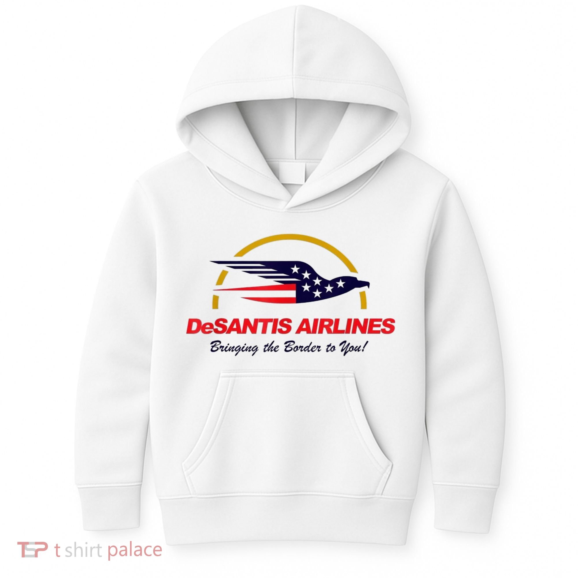 DeSantis Airlines Funny Political Meme DeSantis Airlines Ron DeSantis Kids Hoodie