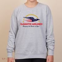 DeSantis Airlines Funny Political Meme Ron DeSantis Women's Sweatshirt thumb 0