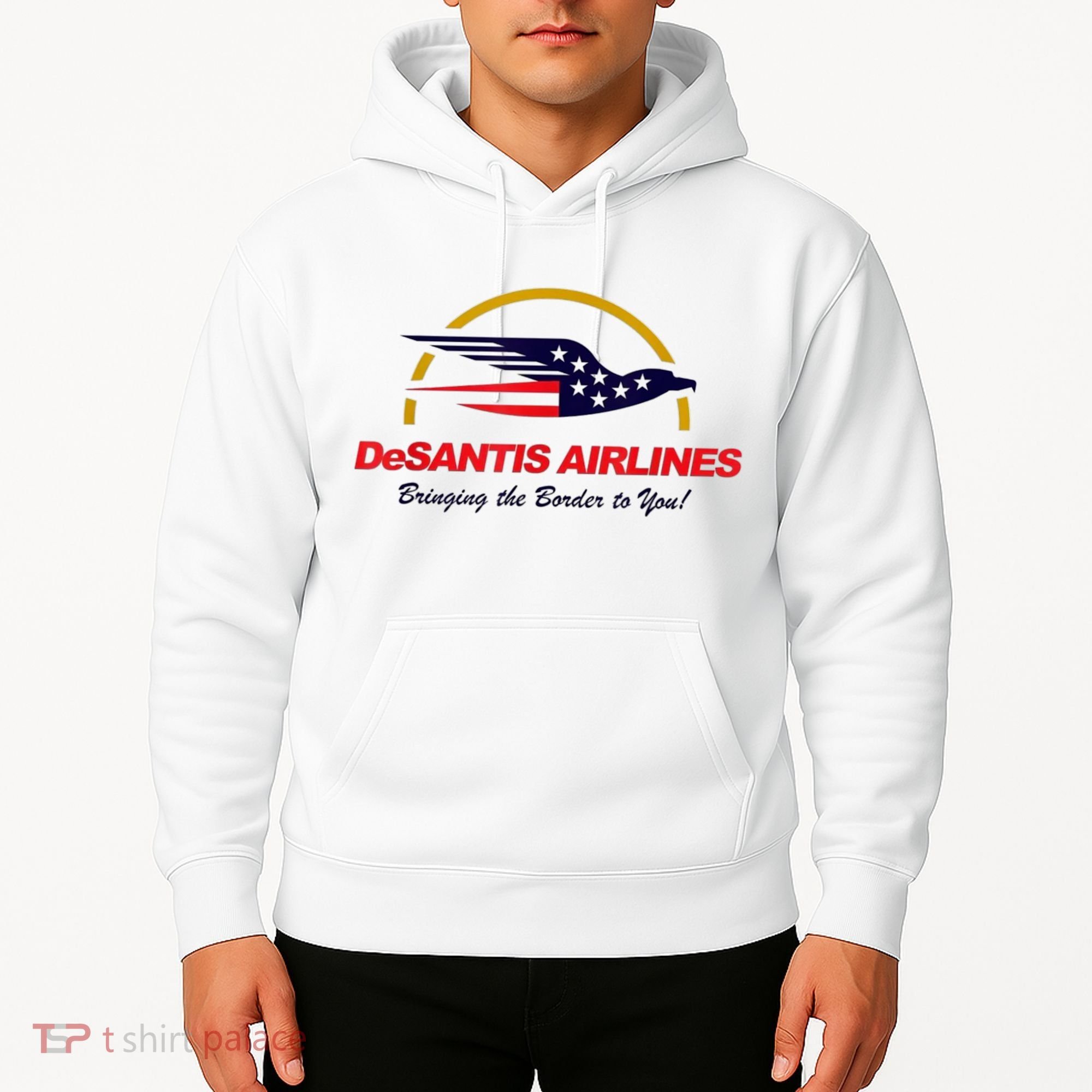 DeSantis Airlines Funny Political Meme Ron DeSantis Hoodie