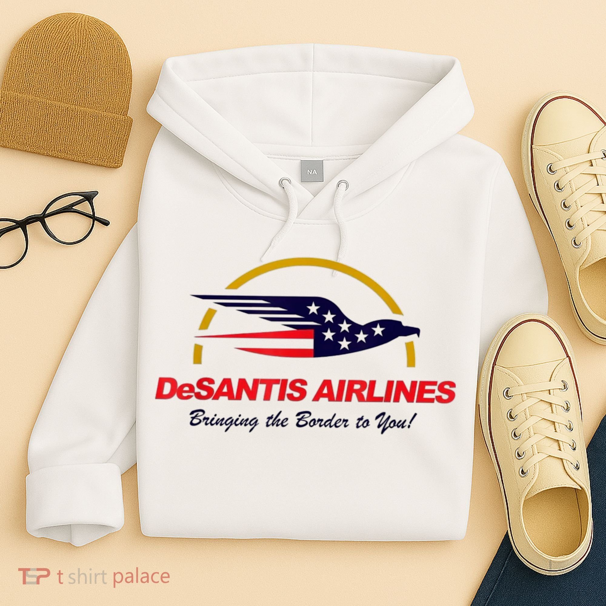 DeSantis Airlines Funny Political Meme Ron DeSantis Hoodie