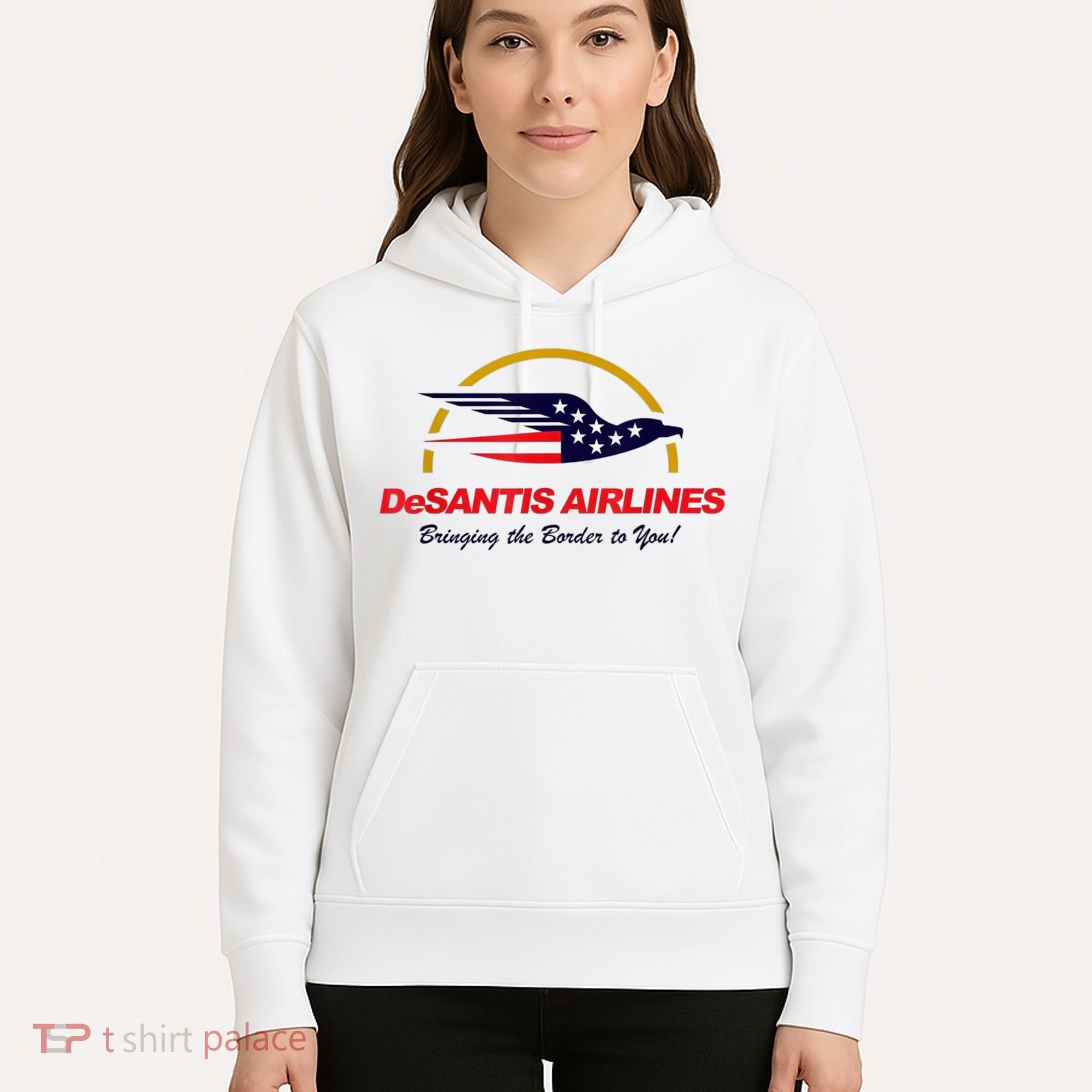 DeSantis Airlines Funny Political Meme Ron DeSantis Hoodie
