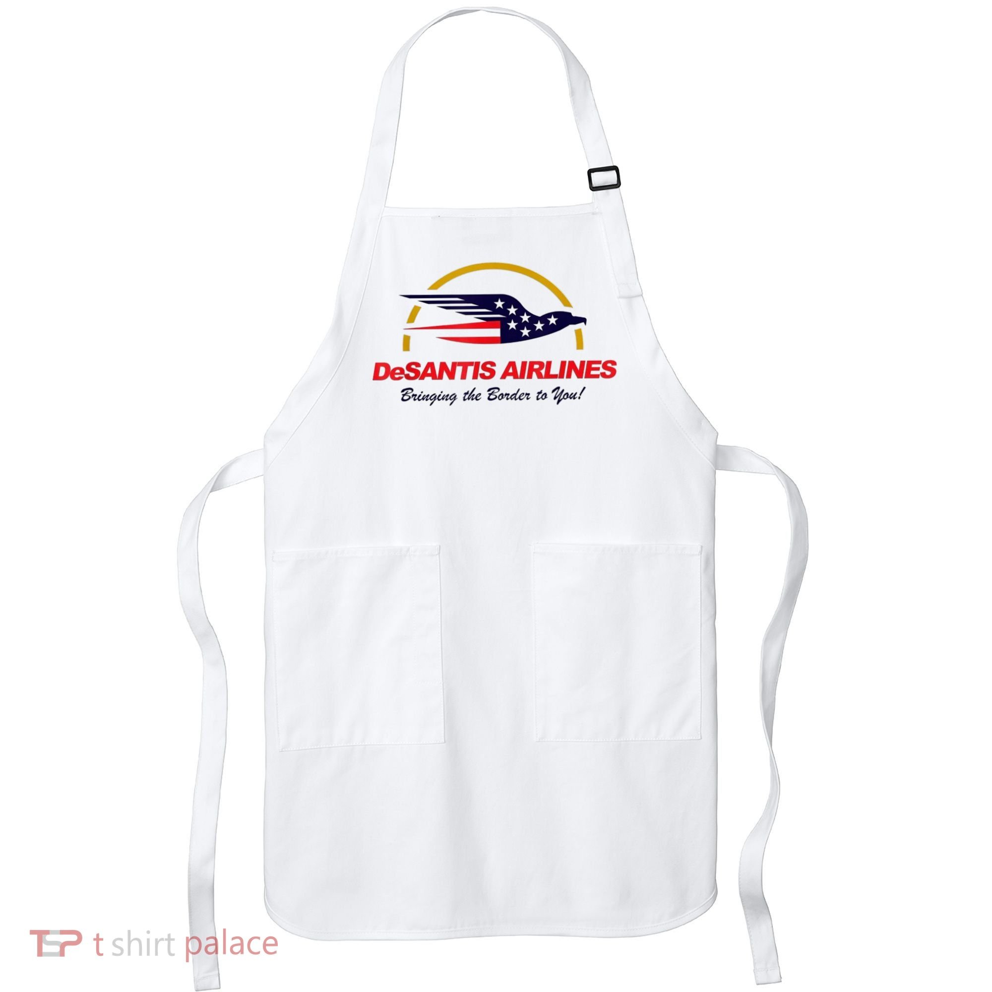 DeSantis Airlines Funny Political Meme Ron DeSantis Apron