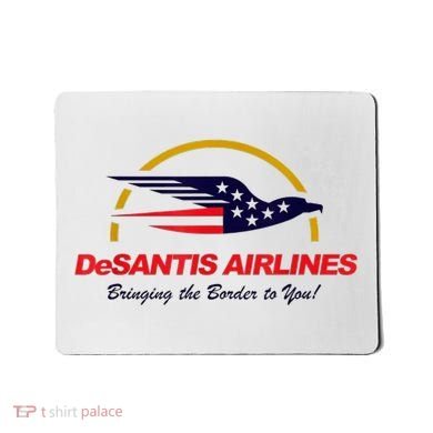 DeSantis Airlines Funny Political Meme Ron DeSantis Mousepad