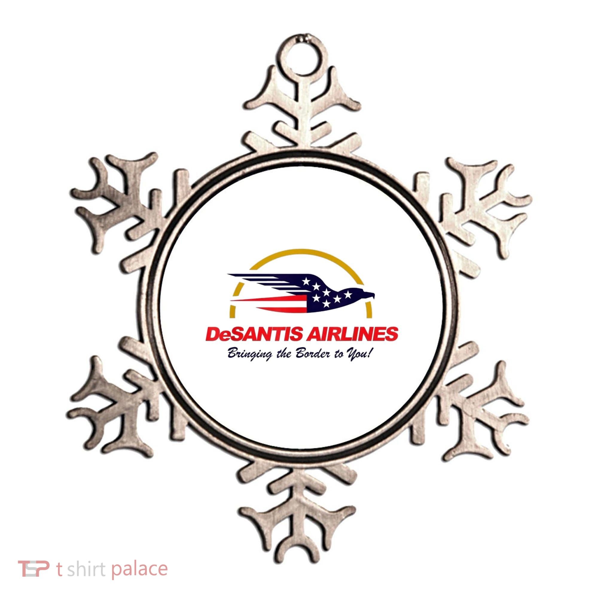 DeSantis Airlines Funny Political Meme Ron DeSantis Ornament