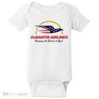 DeSantis Airlines Funny Political Meme Ron DeSantis Baby Bodysuit thumb 0