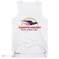 DeSantis Airlines Funny Political Meme Ron DeSantis Tank Top thumb 0