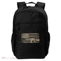 Distressed American Flag Ar15 Gift For Gun Lovers Ar15 Gift Backpack thumb 0