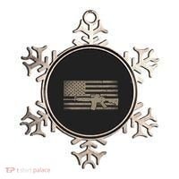 Distressed American Flag Ar15 Gift For Gun Lovers Ar15 Gift Ornament thumb 0