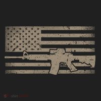 Distressed American Flag Ar15 Gift For Gun Lovers Ar15 Gift Hat thumb 2
