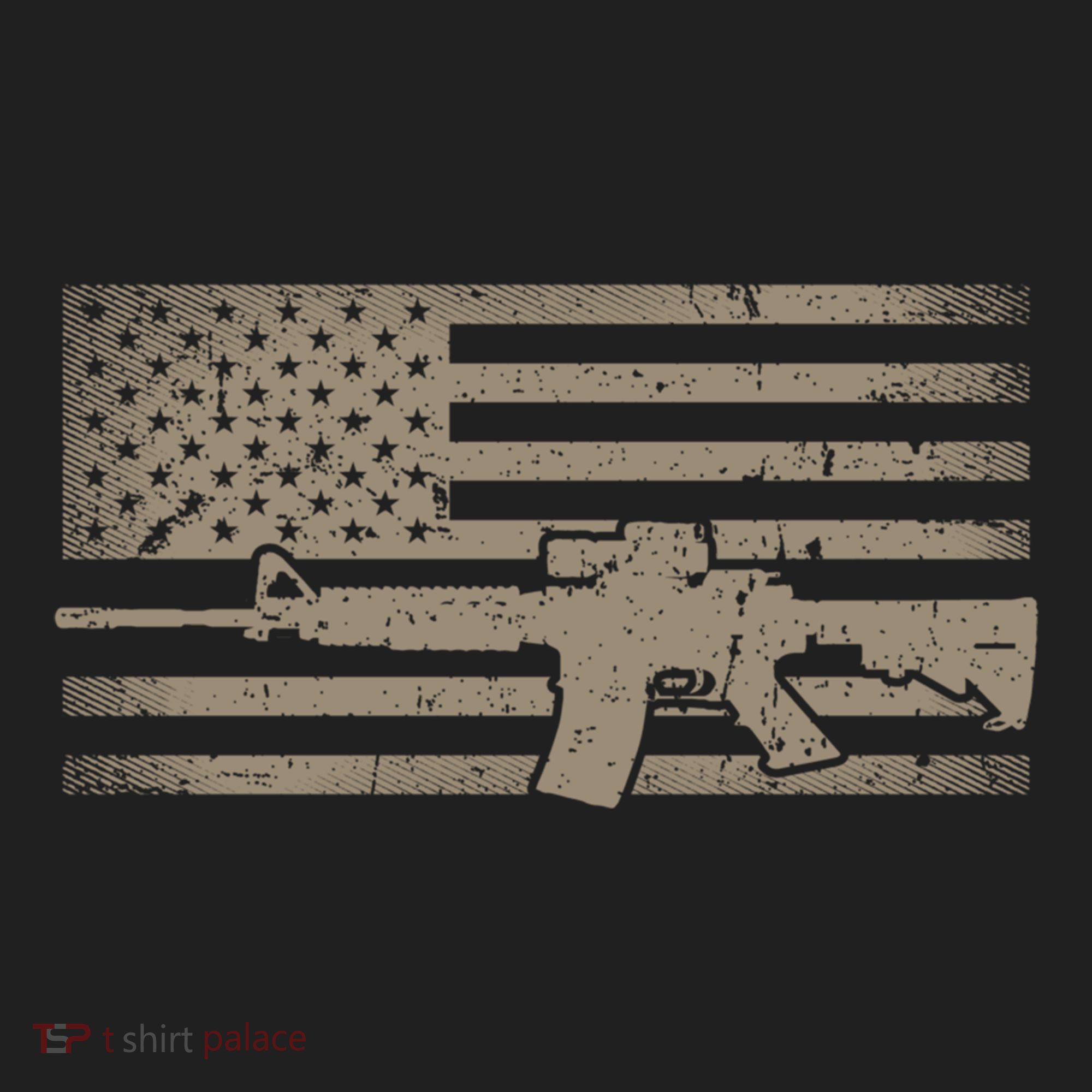 Distressed American Flag Ar15 Gift For Gun Lovers Ar15 Gift Hat