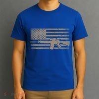 Distressed American Flag Ar15 Gift For Gun Lovers Ar15 Gift T-Shirt thumb 3