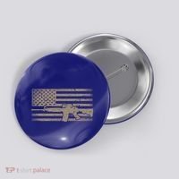 Distressed American Flag Ar15 Gift For Gun Lovers Ar15 Gift Button thumb 0