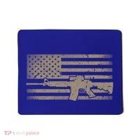 Distressed American Flag Ar15 Gift For Gun Lovers Ar15 Gift Mousepad thumb 0