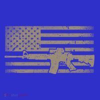 Distressed American Flag Ar15 Gift For Gun Lovers Ar15 Gift Kids Long Sleeve Shirt thumb 2