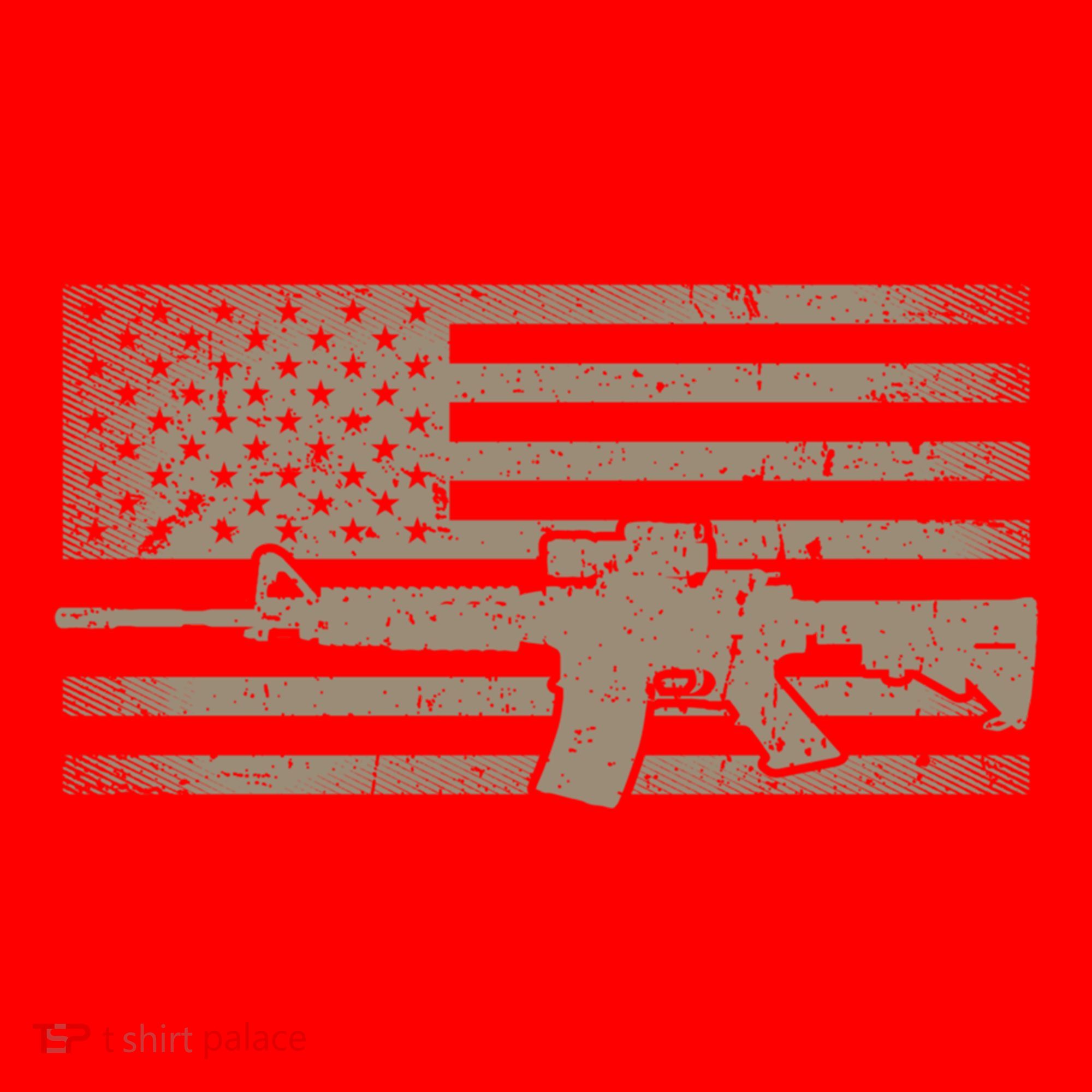 Distressed American Flag Ar15 Gift For Gun Lovers Ar15 Gift Santa Hat
