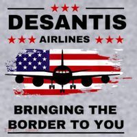 DeSantis Airlines Funny Political Meme Ron DeSantis USA Flag Women's Sweatshirt thumb 2