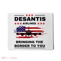 DeSantis Airlines Funny Political Meme Ron DeSantis USA Flag Mousepad thumb 0
