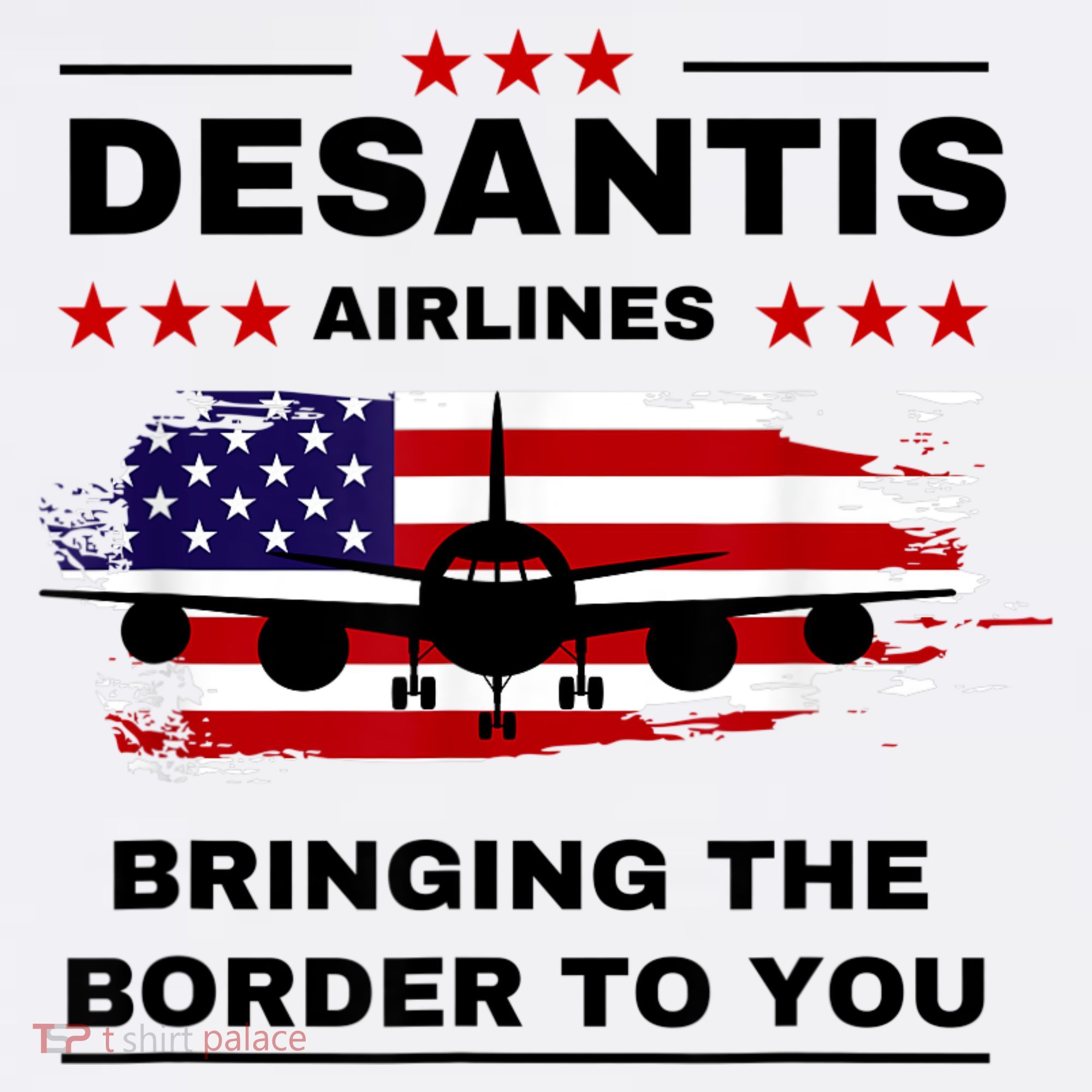 DeSantis Airlines Funny Political Meme Ron DeSantis USA Flag Women's Tank Top