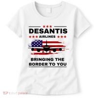 DeSantis Airlines Funny Political Meme Ron DeSantis USA Flag Women's T-Shirt thumb 0