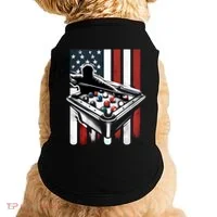 Distressed American Flag Gift Billiards Gift Doggie Tank thumb 0