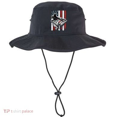 Distressed American Flag Gift Billiards Gift Bucket Hat
