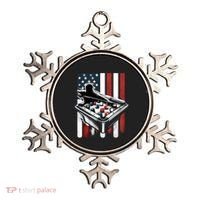 Distressed American Flag Gift Billiards Gift Ornament thumb 0