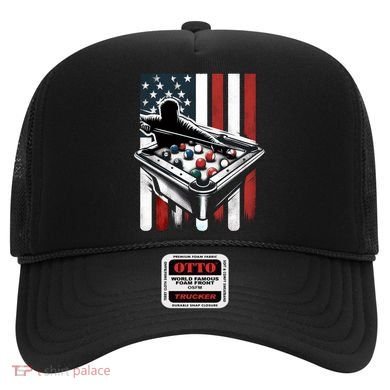 Distressed American Flag Gift Billiards Gift Hat