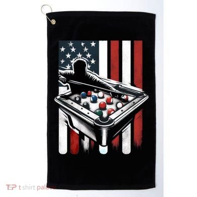 Distressed American Flag Gift Billiards Gift Golf Towel