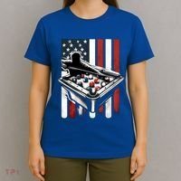 Distressed American Flag Gift Billiards Gift T-Shirt thumb 4
