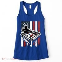 Distressed American Flag Gift Billiards Gift Women's Tank Top thumb 0