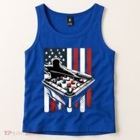 Distressed American Flag Gift Billiards Gift Tank Top thumb 2