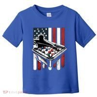 Distressed American Flag Gift Billiards Gift Toddler T-Shirt thumb 0