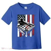 Distressed American Flag Gift Billiards Gift Toddler T-Shirt thumb 0