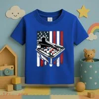 Distressed American Flag Gift Billiards Gift Toddler T-Shirt thumb 3