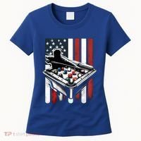 Distressed American Flag Gift Billiards Gift Women's T-Shirt thumb 0