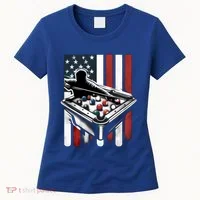 Distressed American Flag Gift Billiards Gift Women's T-Shirt thumb 0