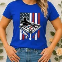 Distressed American Flag Gift Billiards Gift Women's T-Shirt thumb 2