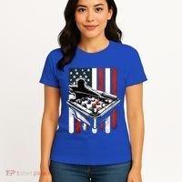 Distressed American Flag Gift Billiards Gift Women's T-Shirt thumb 4