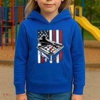 Distressed American Flag Gift Billiards Gift Kids Hoodie thumb 3