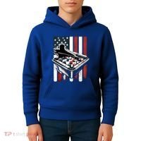 Distressed American Flag Gift Billiards Gift Kids Hoodie thumb 4