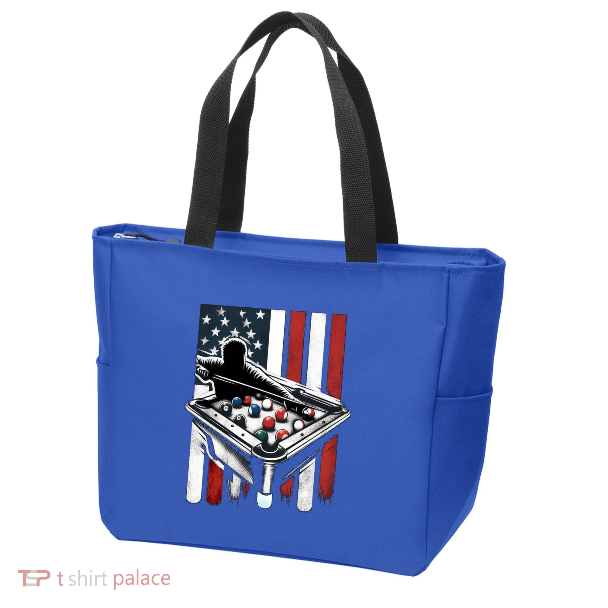Distressed American Flag Gift Billiards Gift Tote Bag