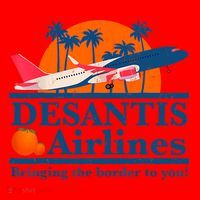 Desantis Airlines Funny Political Meme Ron Desantis Governor Santa Hat thumb 1