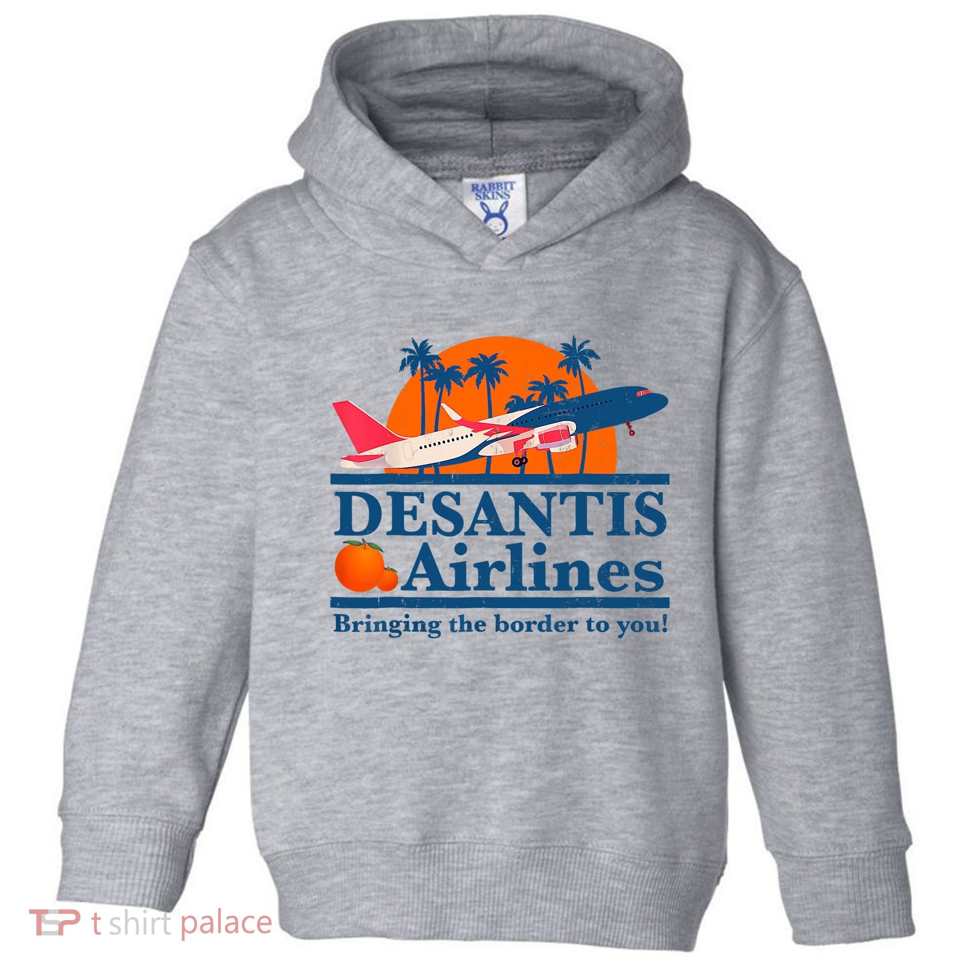 Desantis Airlines Funny Political Meme Ron Desantis Governor Toddler Hoodie