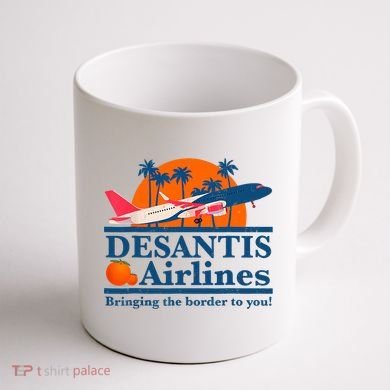 Desantis Airlines Funny Political Meme Ron Desantis Governor Coffee Mug back