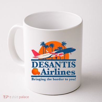 Desantis Airlines Funny Political Meme Ron Desantis Governor Coffee Mug