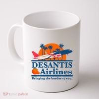 Desantis Airlines Funny Political Meme Ron Desantis Governor Coffee Mug thumb 0