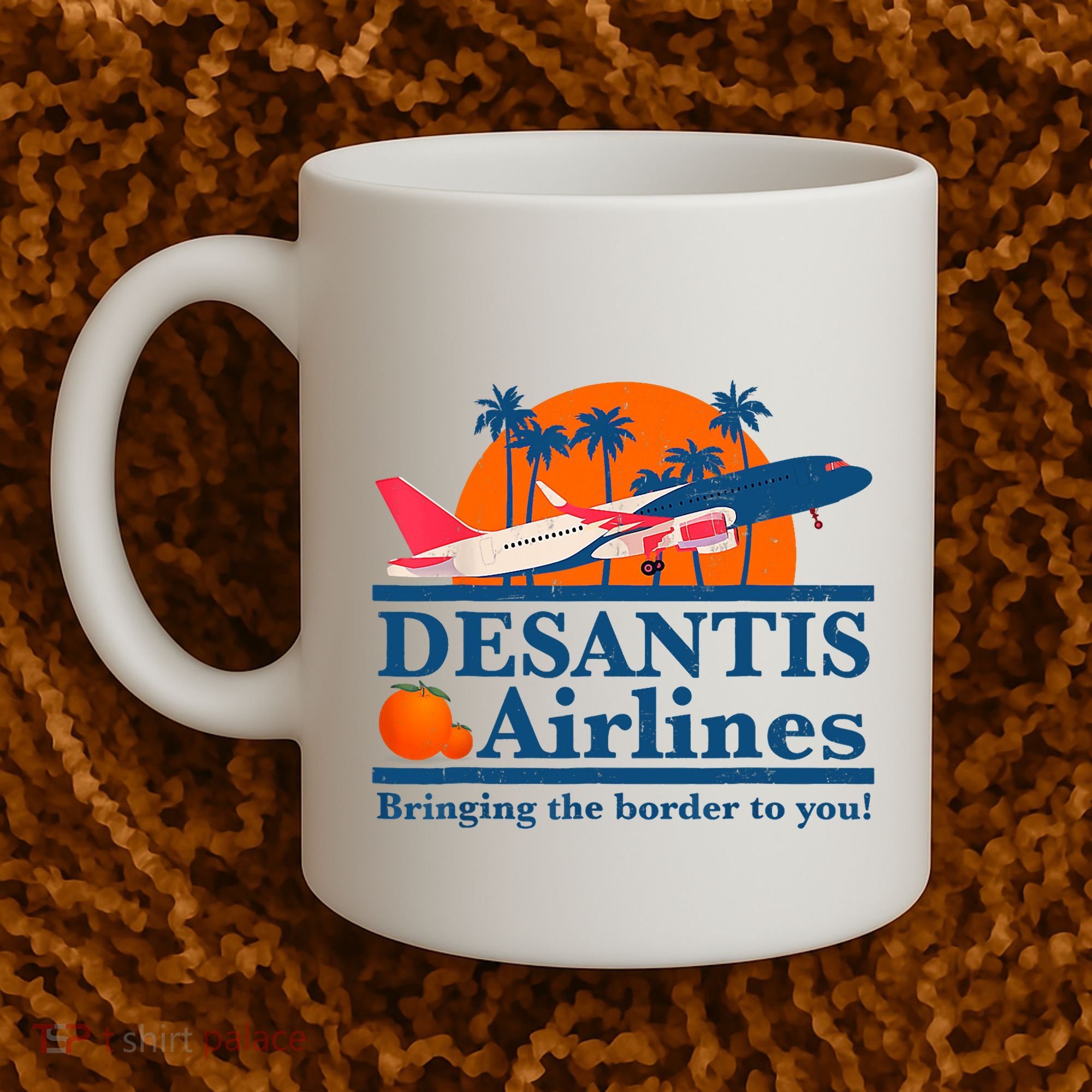 Desantis Airlines Funny Political Meme Ron Desantis Governor Coffee Mug